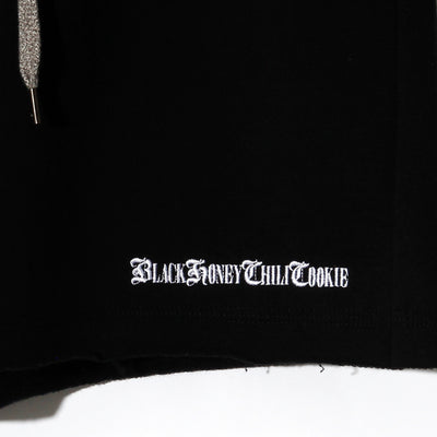 B.H.C.C Logo Print Short Pants(SUVIN GIZA COTTON) / BLACK