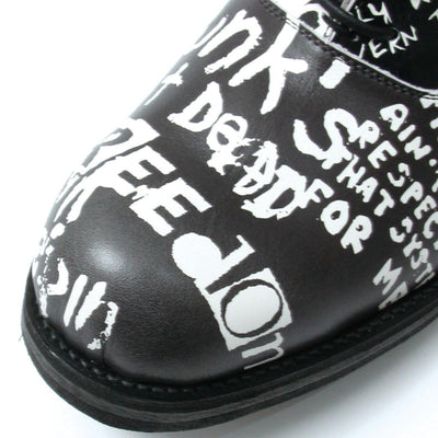 Message Print Shoes / BLACK