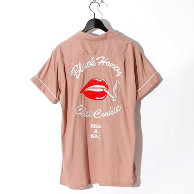 KISS & KILL Embroidery S/S Shirt / PINK