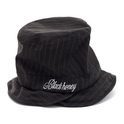 Black honey Hat / BLACK PINSTRIPE